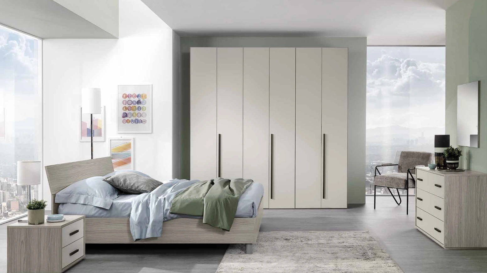 Letto con testiera Le isole - Ponza di MCSMobili