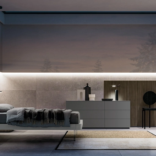 Letto con testiera Levante di SantaLucia