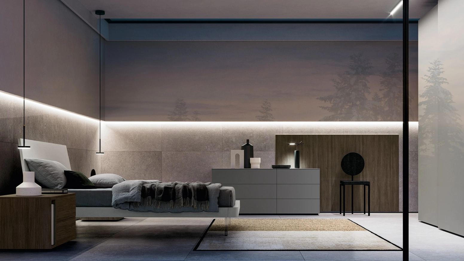 Letto con testiera Levante di SantaLucia