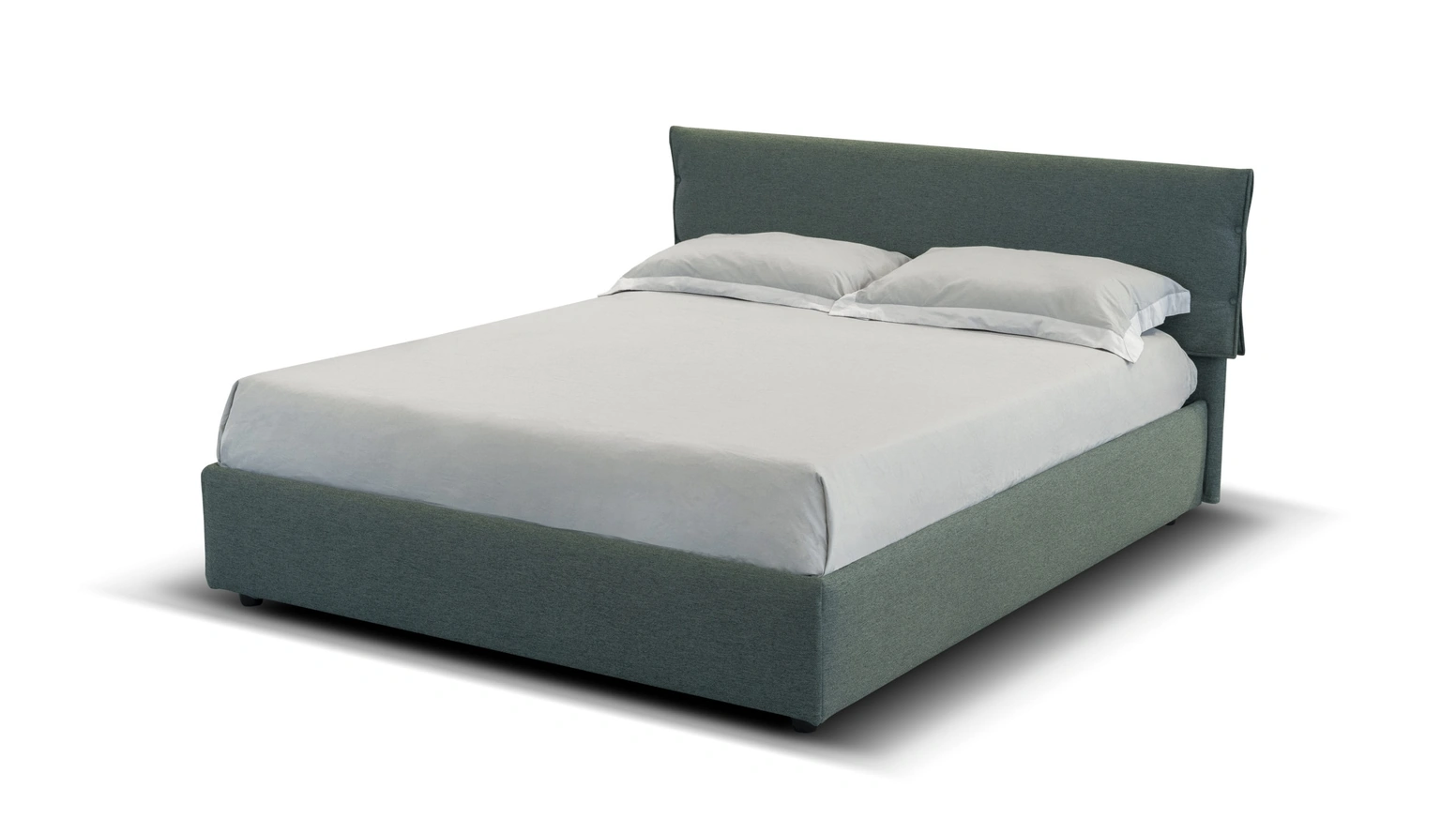 Letto in tessuto imbottito Lotus di Nicoletti Home