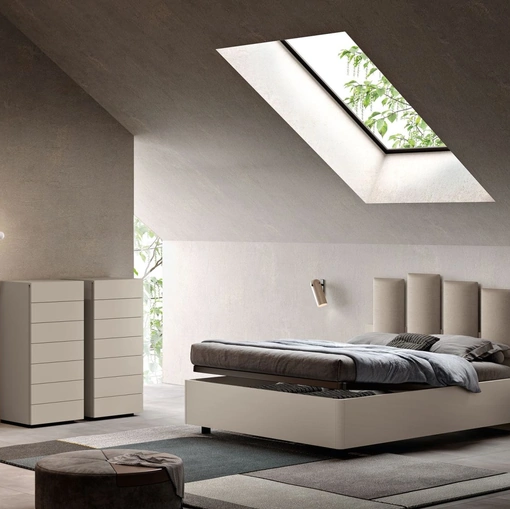 Letto con box contenitore Lyra LY02 di MCSMobili