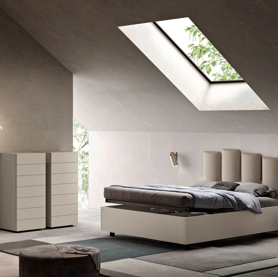 Letto con box contenitore Lyra LY02 di MCSMobili