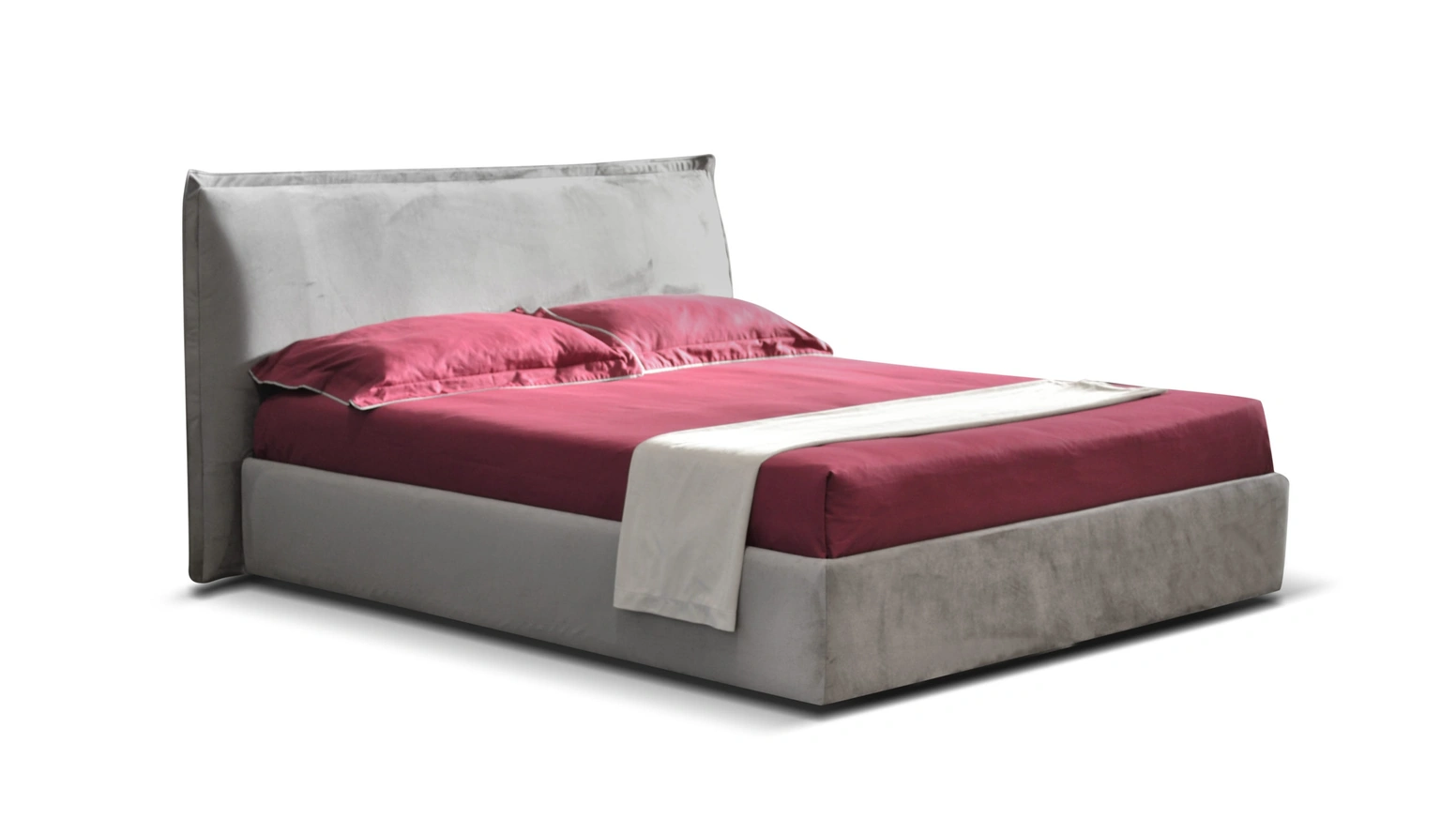 Letto in tessuto con testiera Marie di Nicoletti Home