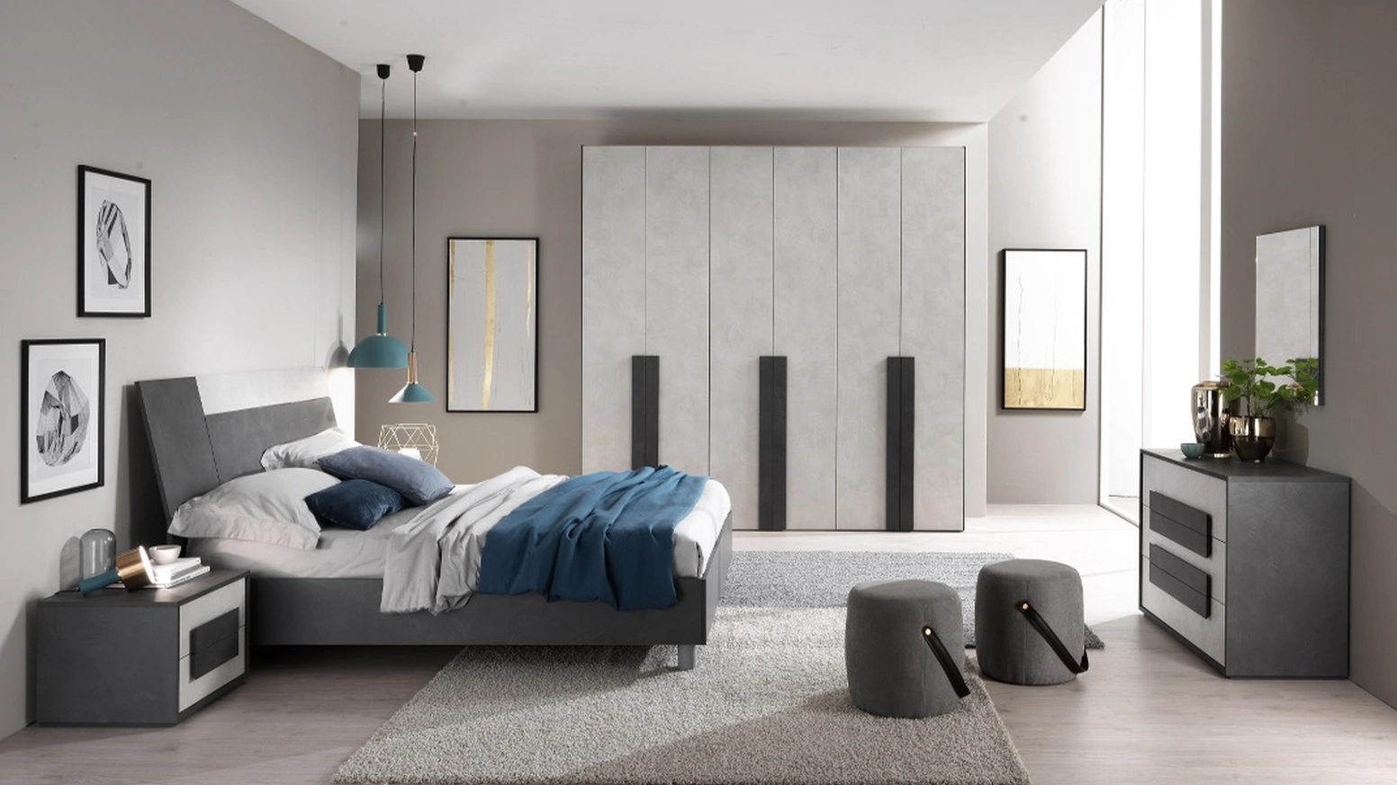 Letto matrimoniale Le isole - Giglio di MCSMobili