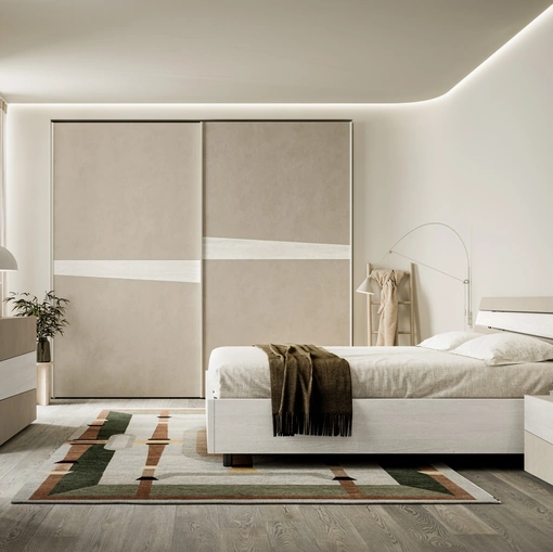 Letto moderno con testiera Mistral di SantaLucia