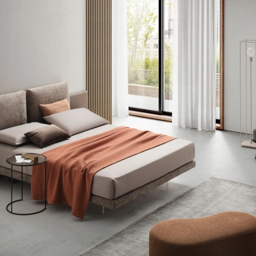 Letto Opera in tessuto imbottito di Le Comfort