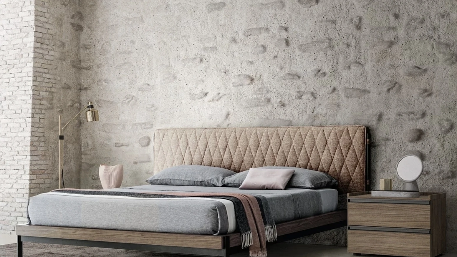 Letto con testiera Adam di SantaLucia