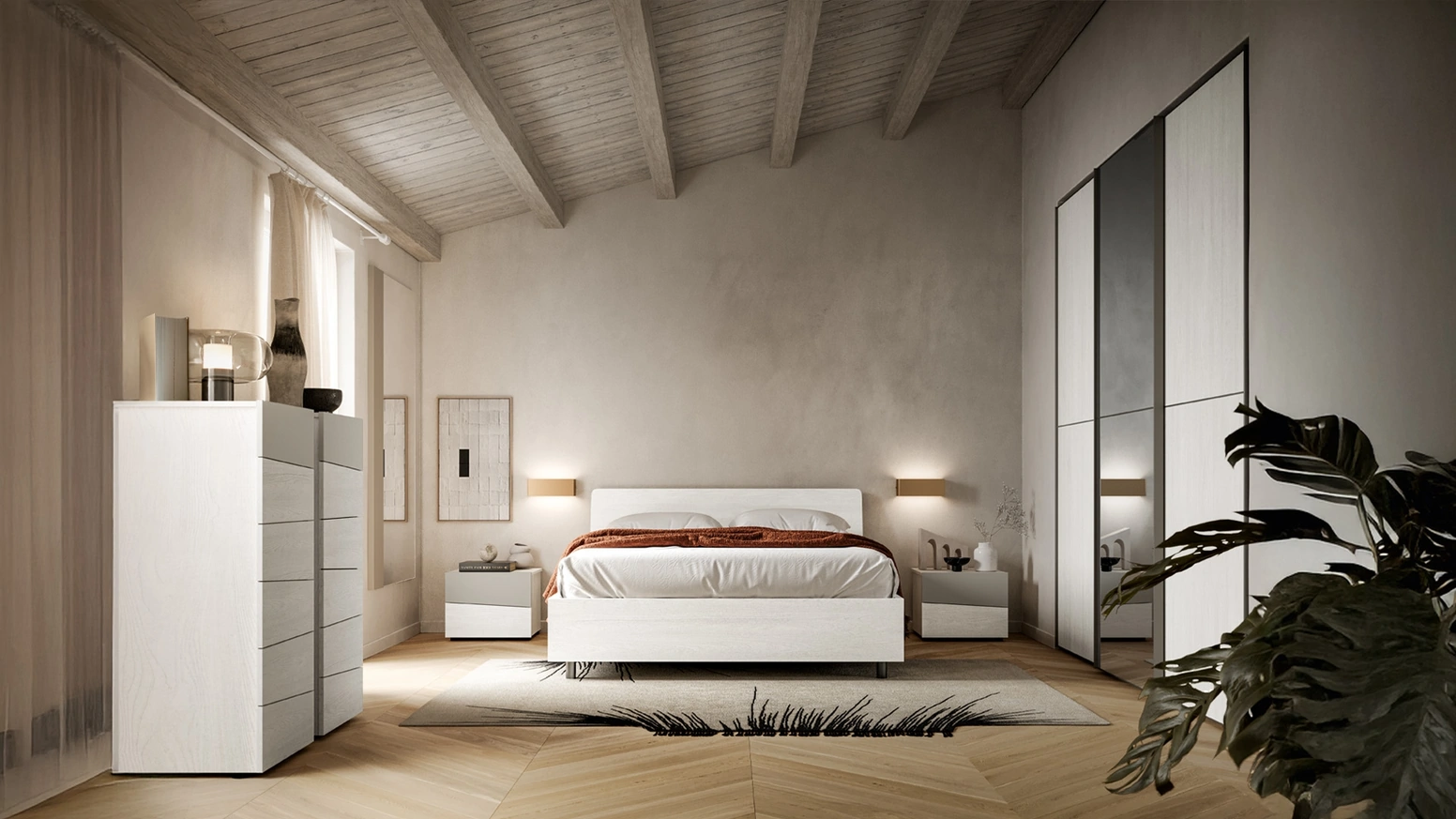 Letto con testiera Vela di SantaLucia