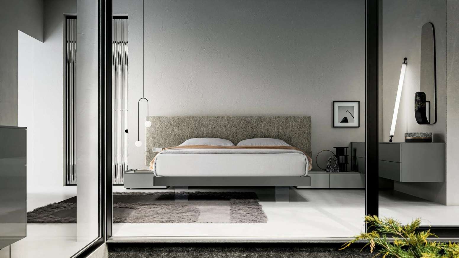 Letto moderno Zefiro di SantaLucia