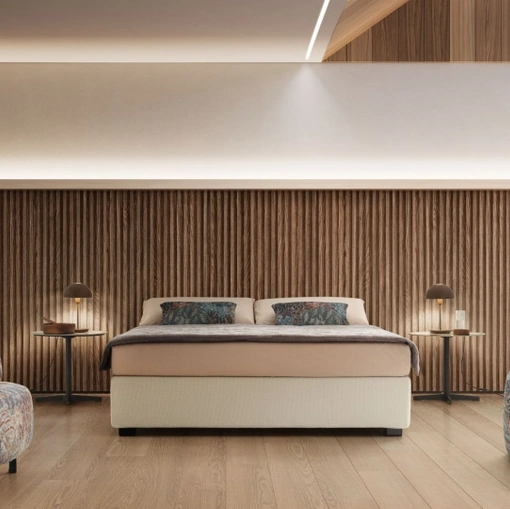 Letto in tessuto Sommier di Le Comfort