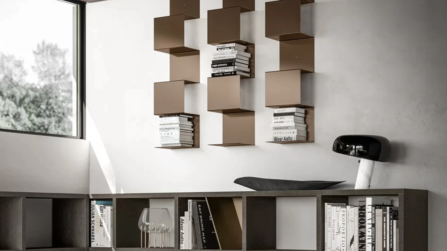 Libreria sospesa Snake di SantaLucia