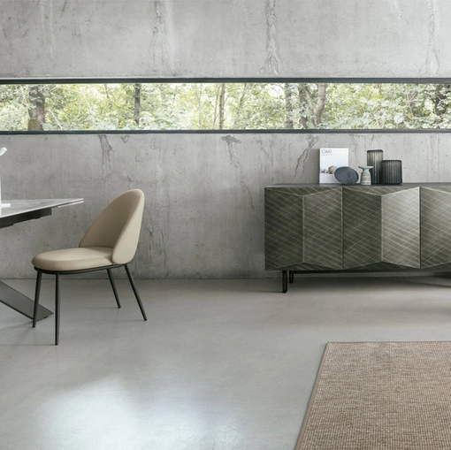 Madia Dalia 180 in laccato spazzolato di Target Point