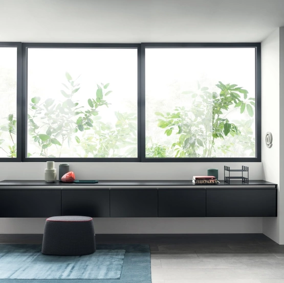 Madia sospesa Living Dandy Plus 03 Nero Ardesia di Scavolini