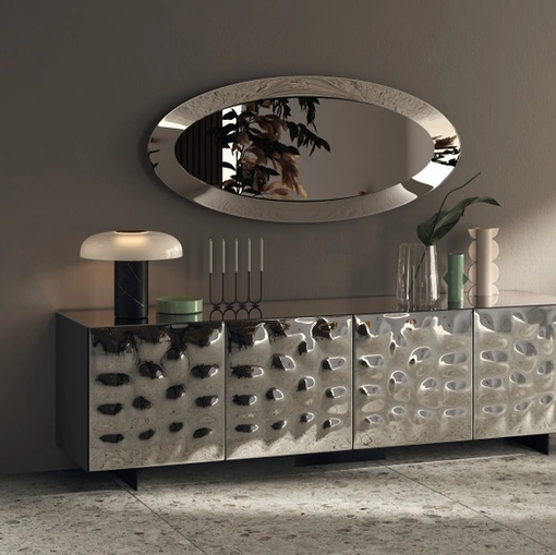 Madia Sideboard 02 in vetro specchiato Glow di Scavolini