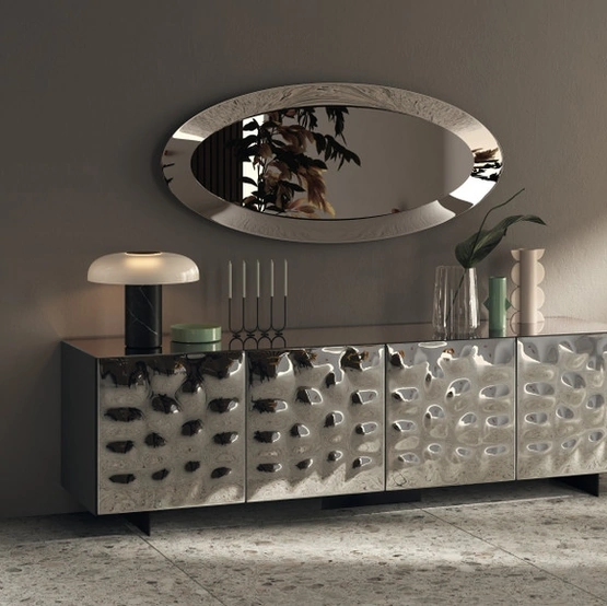 Madia Sideboard 02 in vetro specchiato Glow di Scavolini