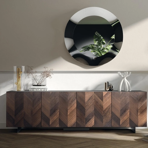 Madia Sideboard 05 con anta impiallacciata di Scavolini