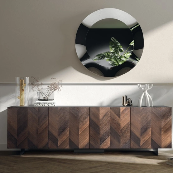 Madia Sideboard 05 con anta impiallacciata di Scavolini