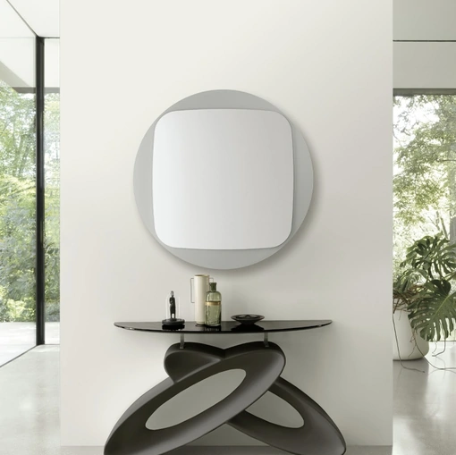 Mobile ingresso consolle Eclipse con top in vetro di Target Point