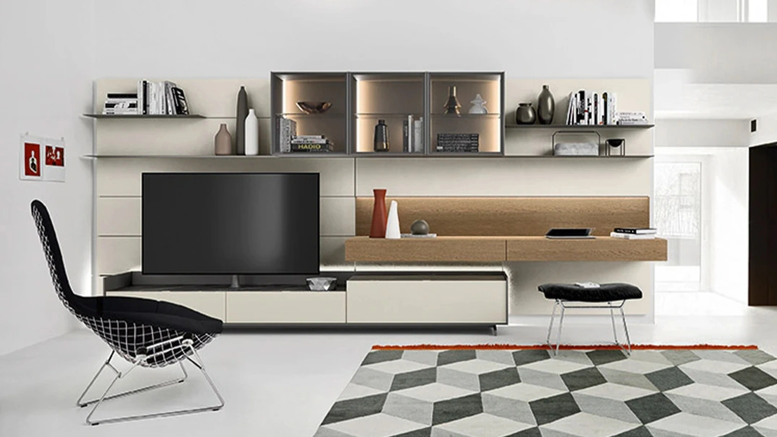 Parete Attrezzata Cabaret Step di Sangiacomo