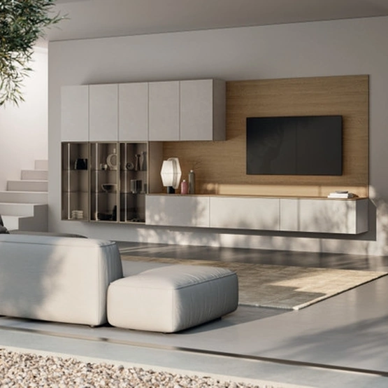 Parete Attrezzata sospesa Living Moda 01 di Scavolini