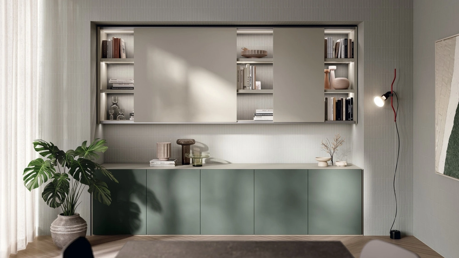 Parete Attrezzata Living Regola 02 di Scavolini