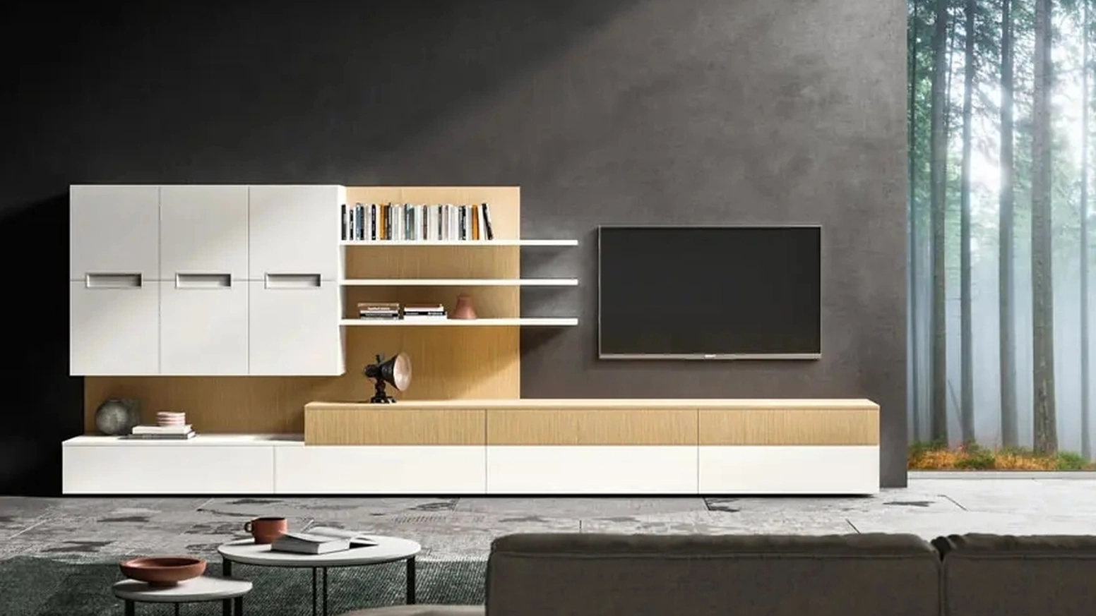 Parete Attrezzata Living T04 2023 di Gentili Cucine