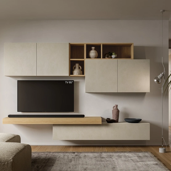 Parete Attrezzata Pratico PTG418 di SantaLucia