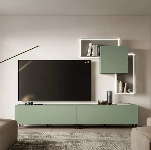 Parete Attrezzata Pratico PTG434 di SantaLucia