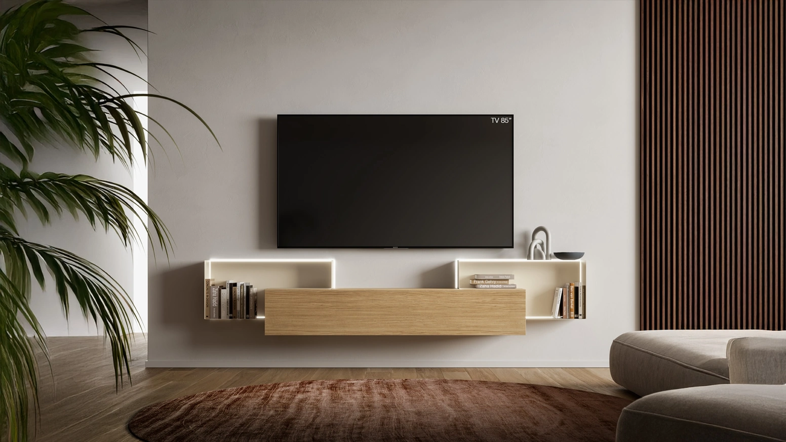 Parete Attrezzata Pratico PTG435 di SantaLucia