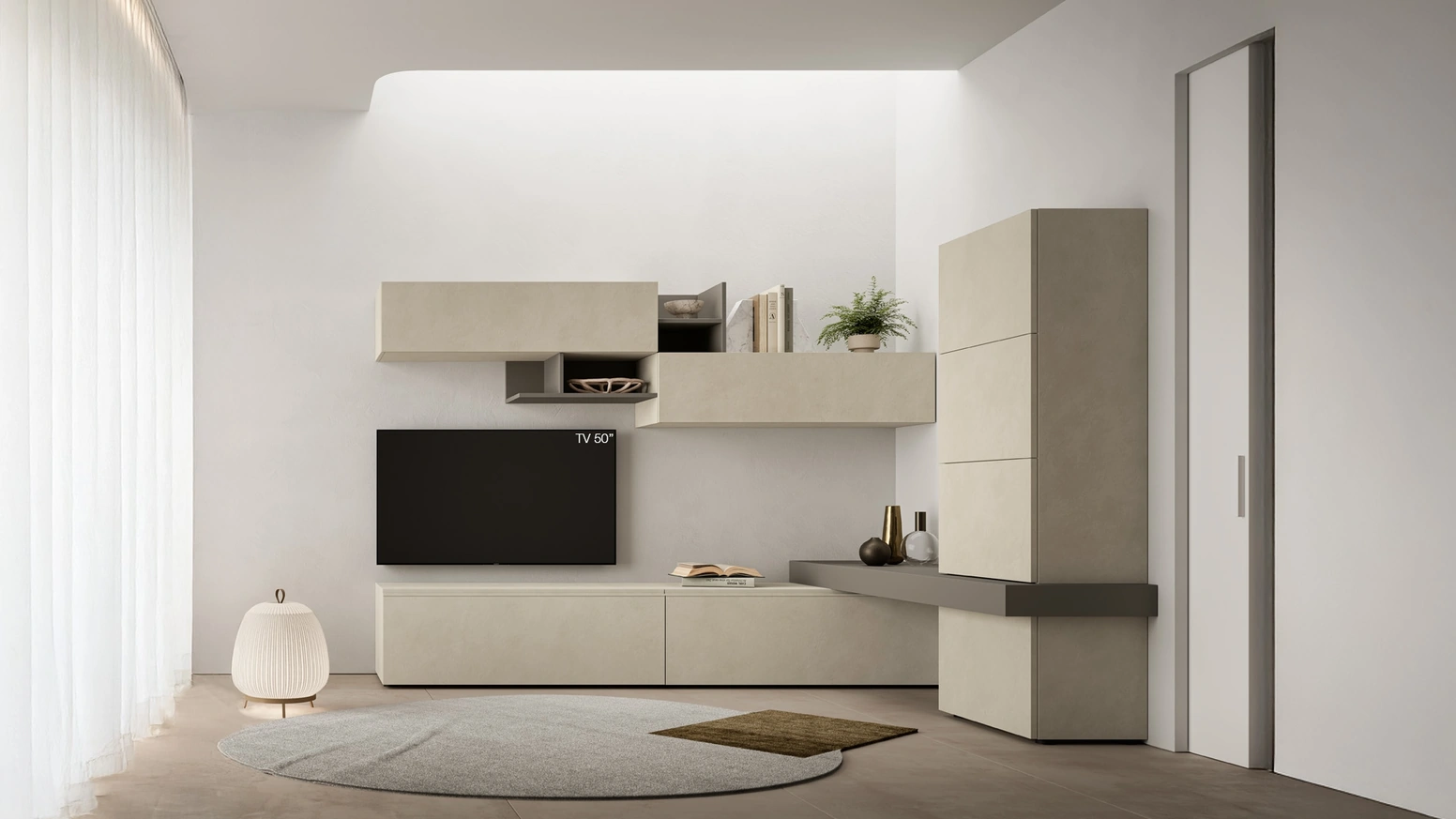 Parete Attrezzata Pratico PTG437 di SantaLucia