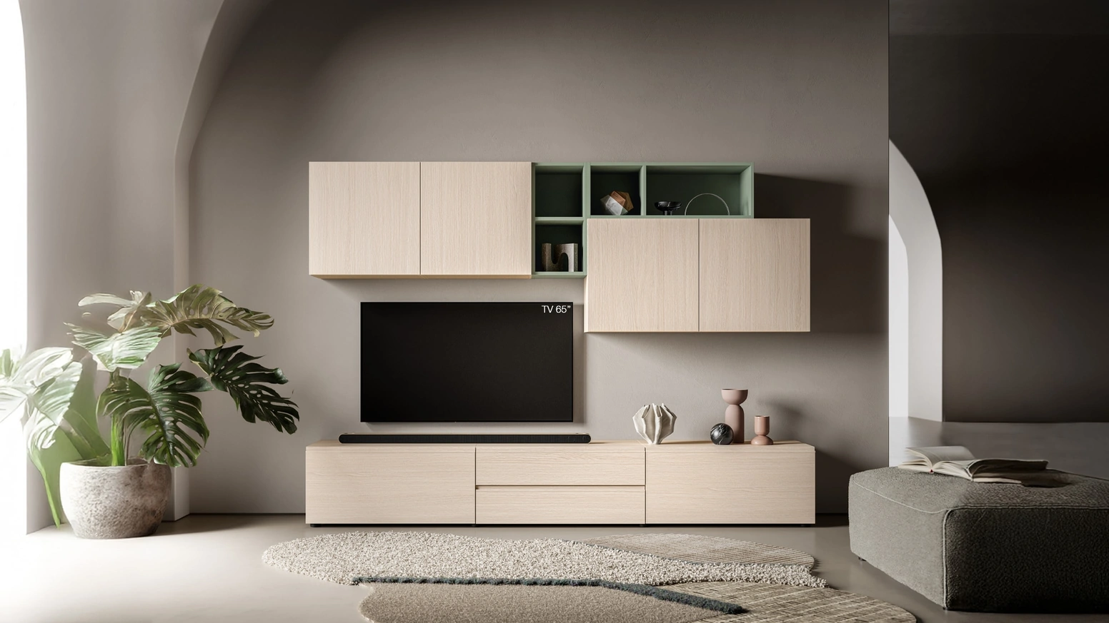 Parete Attrezzata Pratico PTG445 di SantaLucia