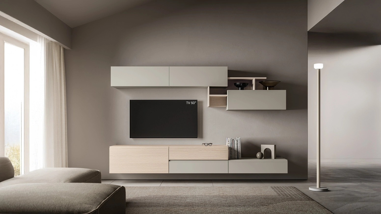 Parete Attrezzata Pratico PTG446 di SantaLucia