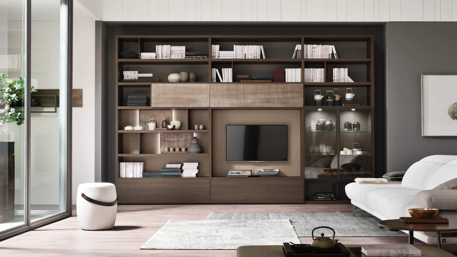 Parete Attrezzata Sistema Spalla Comp SA2221 di Maronese