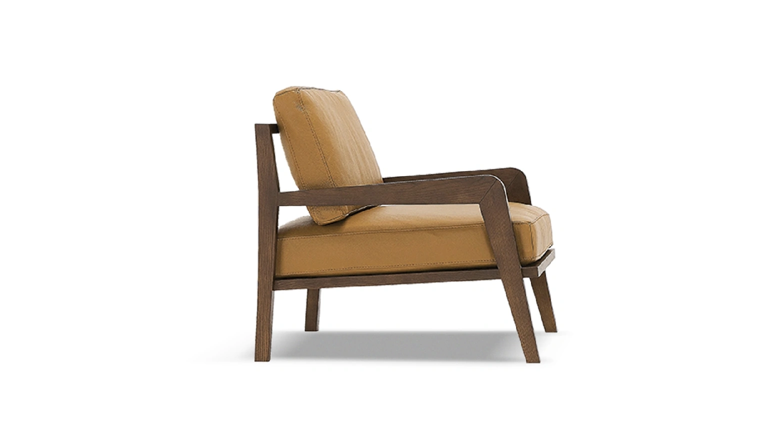 Poltroncina in legno massello di Frassino con cuscini imbottiti Oslo di Egoitaliano