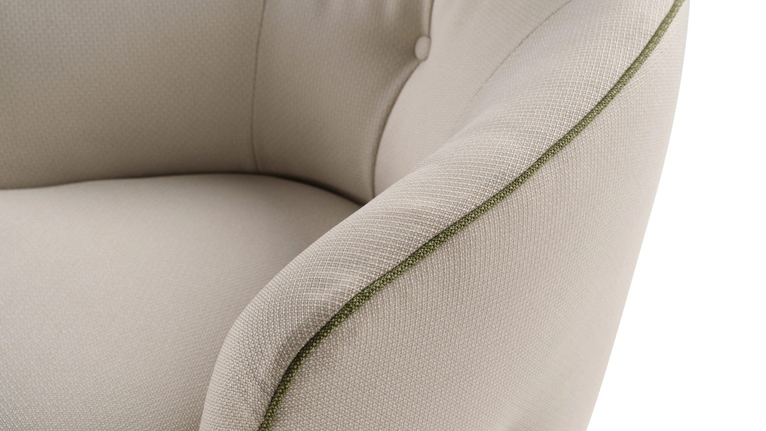 Poltroncina in tessuto Marlene di Nicoletti Home