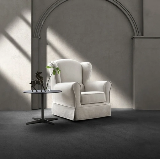 Poltrona classica in tessuto Miss di Samoa