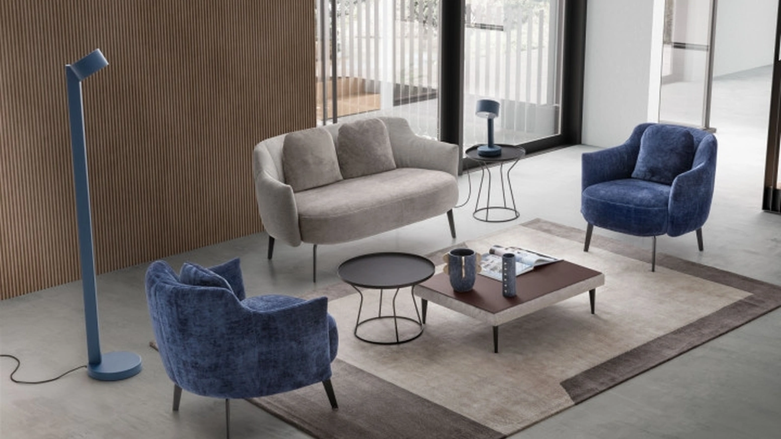 Poltrona in tessuto Shelley di Le Comfort