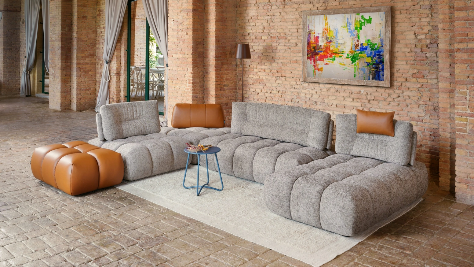 Divano con penisola Boogie di Nicoletti Home