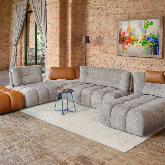 Divano con penisola Boogie di Nicoletti Home