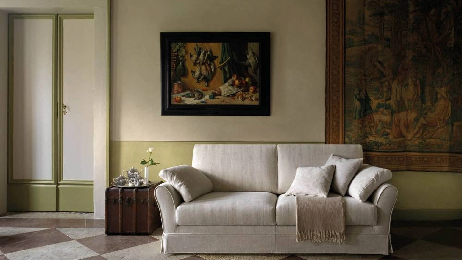 Divano classico lineare Diva di Samoa