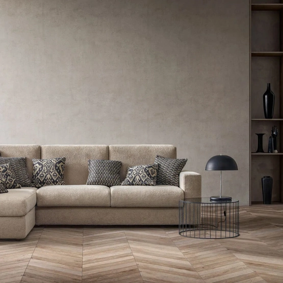 Divano Letto con penisola Cliff di Samoa