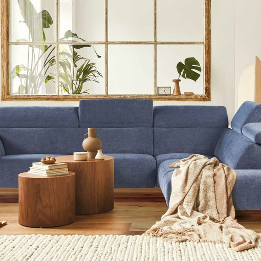 Divano angolare in tessuto First di Nicoletti Home