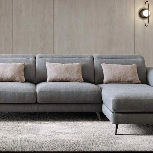 Divano in tessuto con penisola Harvey di Le Comfort