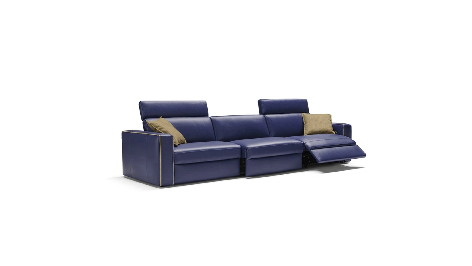 Divano relax lineare in pelle Kuby di Egoitaliano