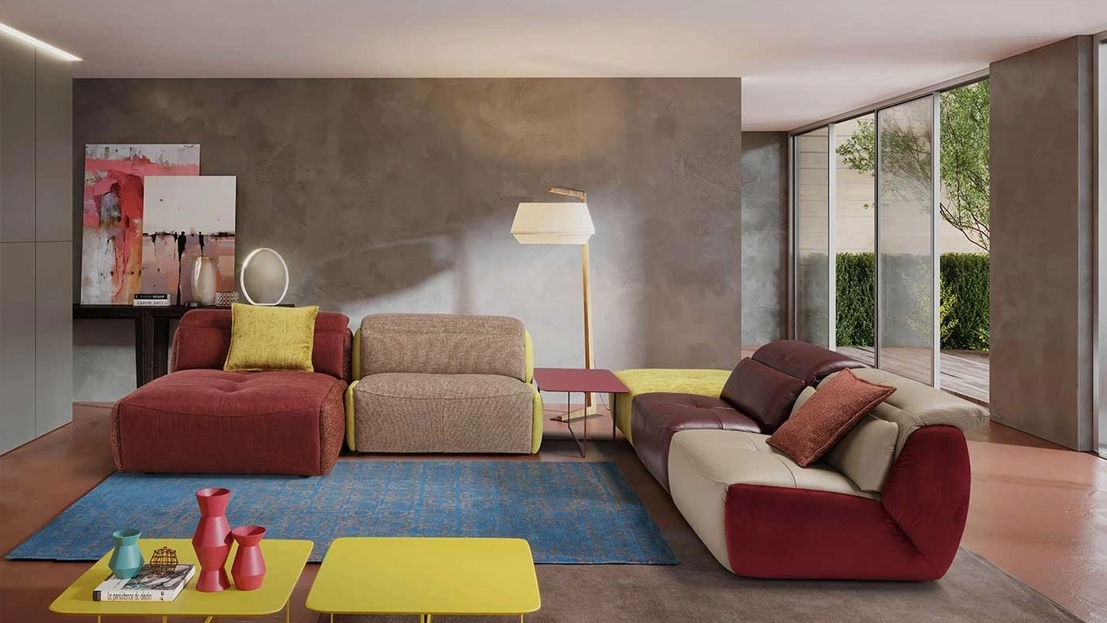 Divano angolare con penisola Selfy di Egoitaliano