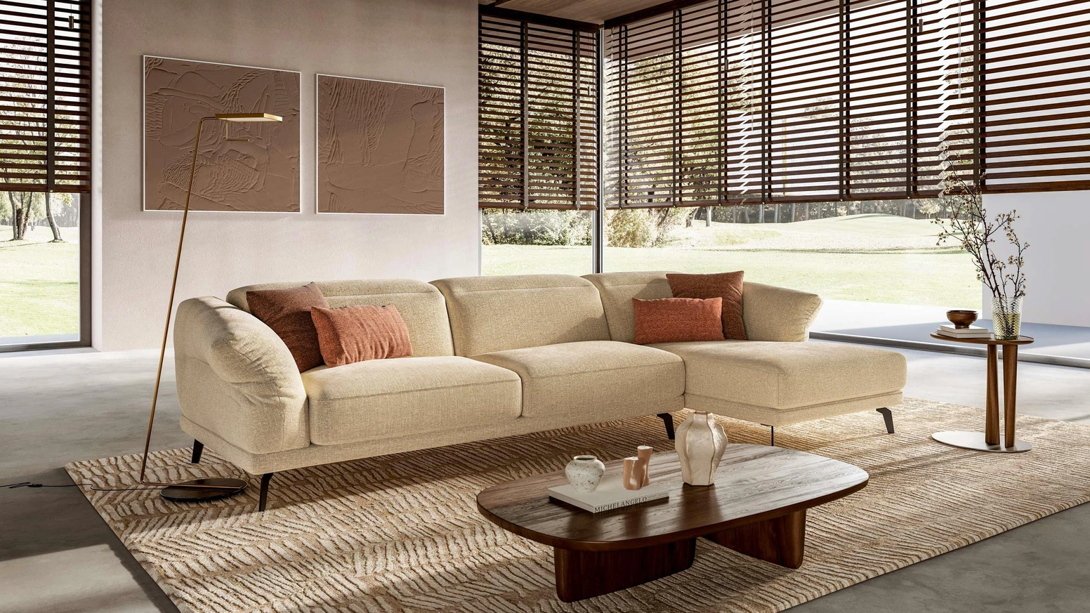 Divano con penisola Sky di Le Comfort