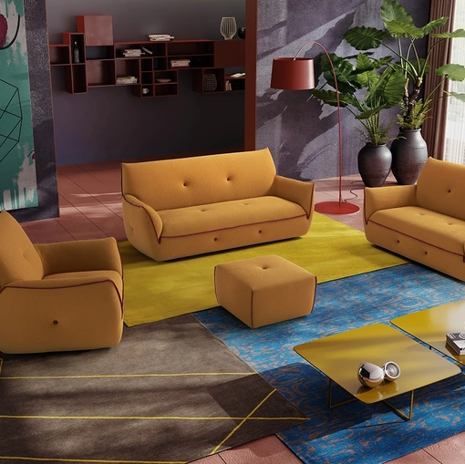 Salotto in tessuto Yuki di Egoitaliano