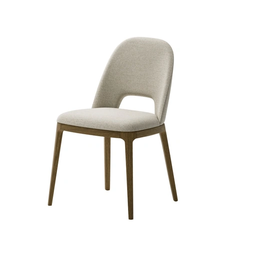 Sedia Ada in tessuto imbottito con struttura in legno di frassino di Veneta Cucine