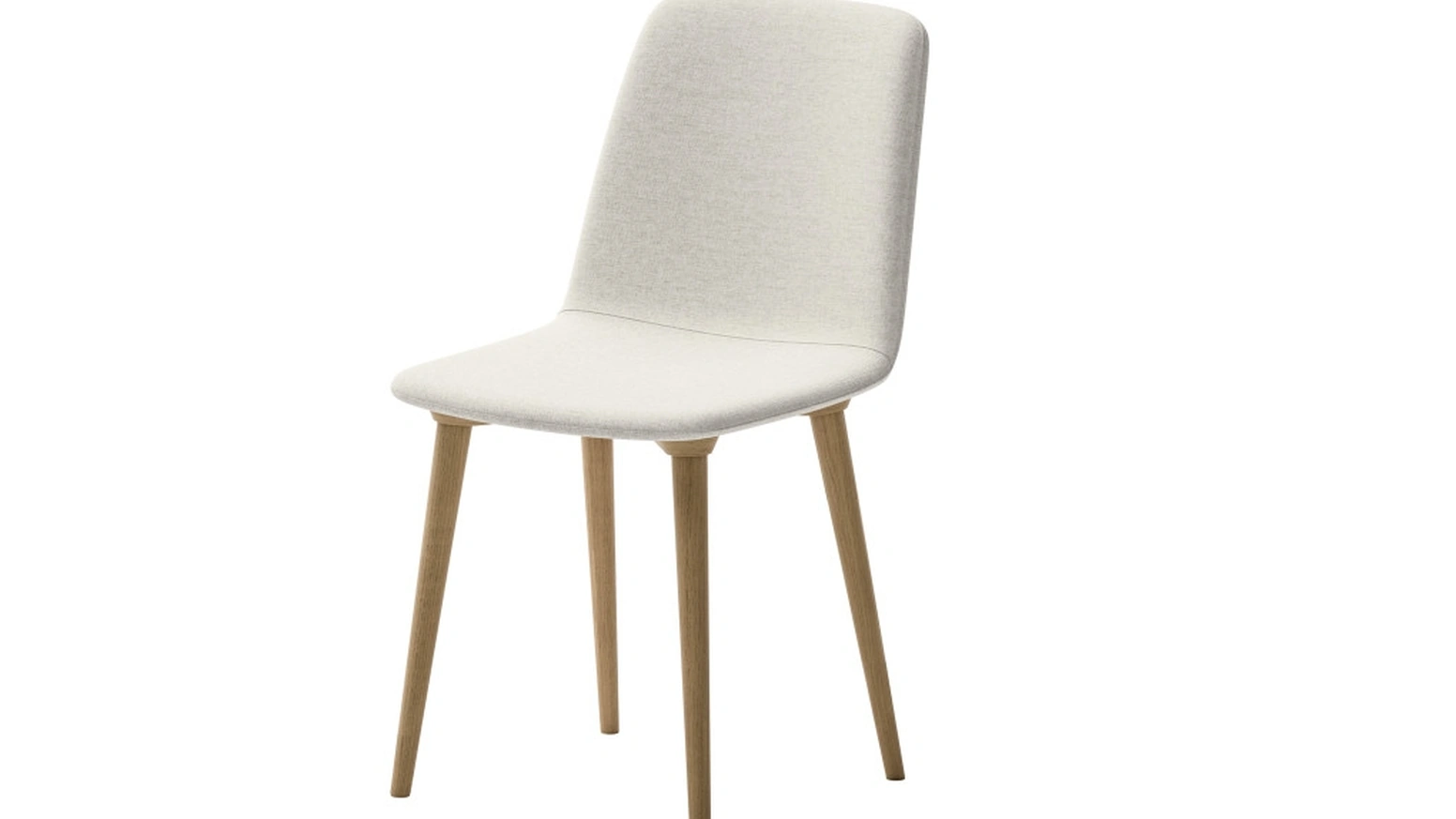 Sedia Alberta in tessuto imbottito con struttura in frassino di Veneta Cucine