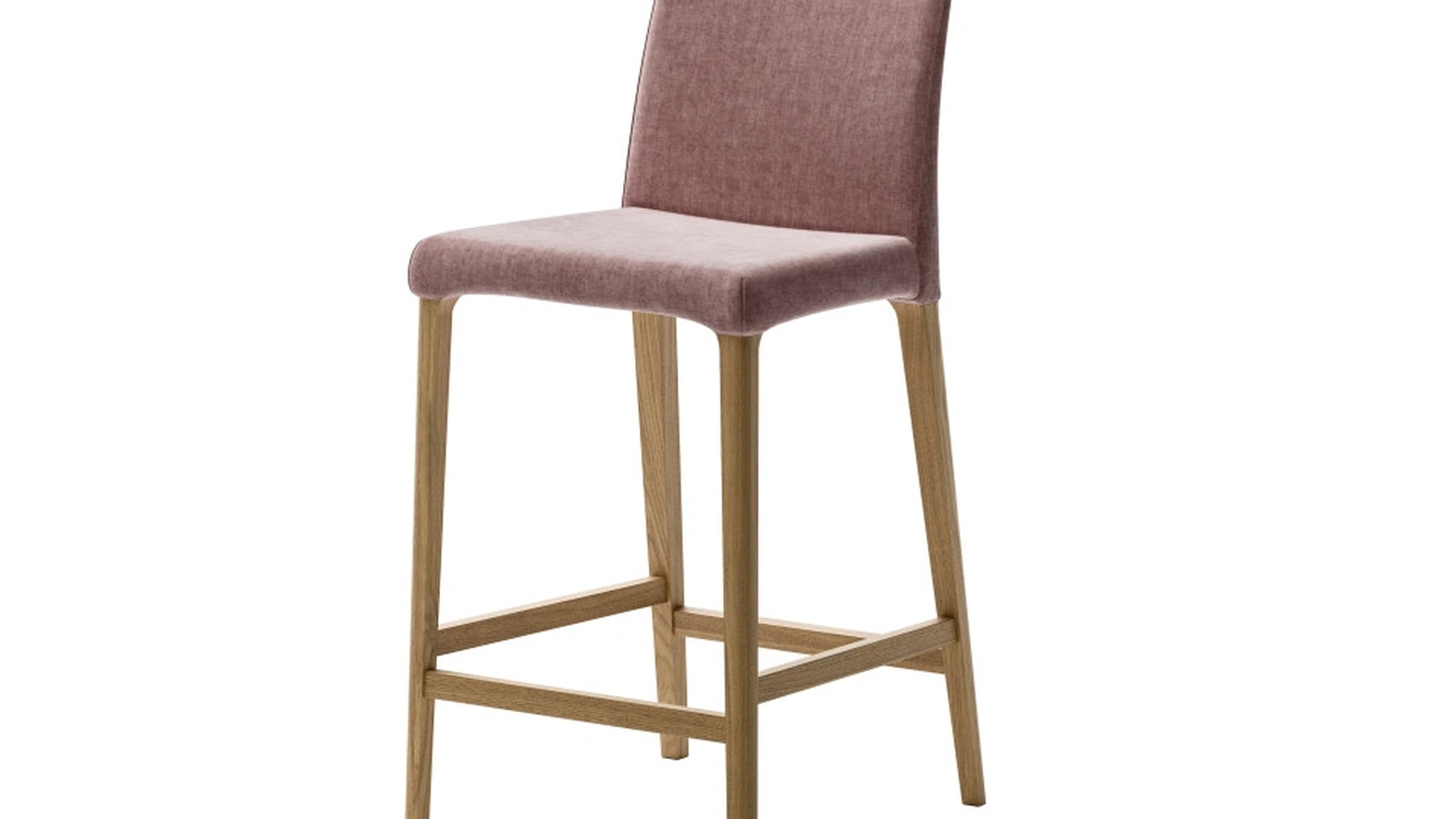 Sgabello Anna in tessuto con struttura in frassino di Veneta Cucine